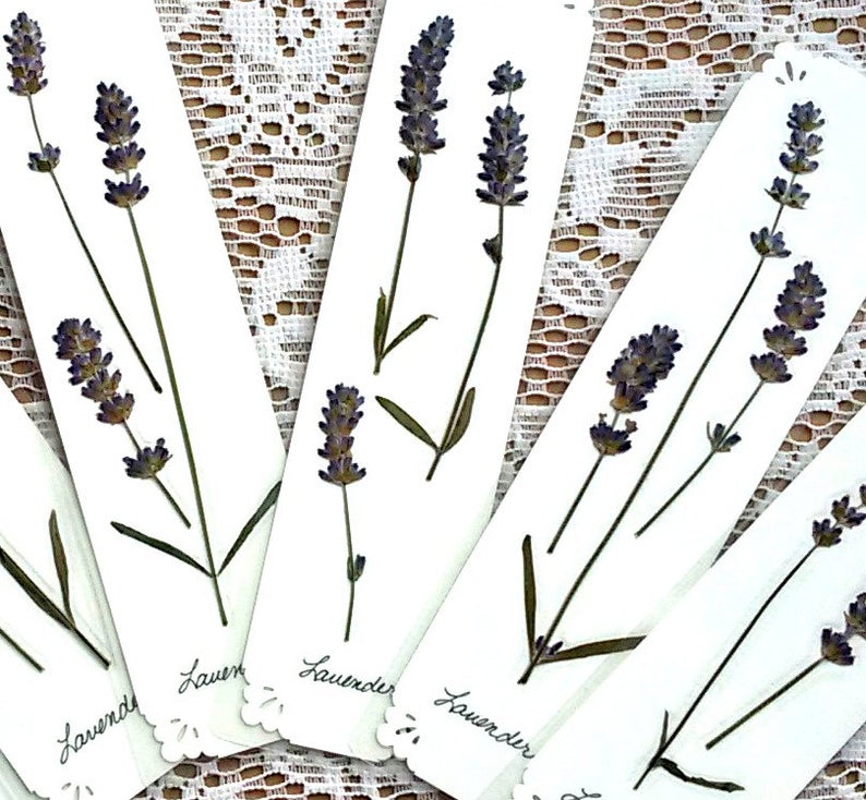 Pressed Lavender Bookmark